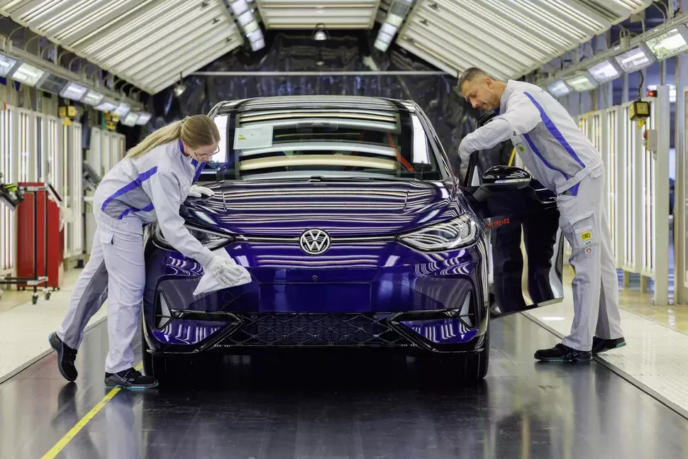 Der ID.3 GTX FIRE+ICE wird in Zwickau und Dresden produziert. (Quelle: Volkswagen AG)