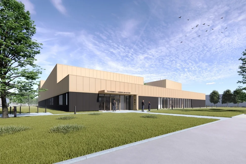 Visualisierung Neubau Carbon Lab Factory der TU Chemnitz