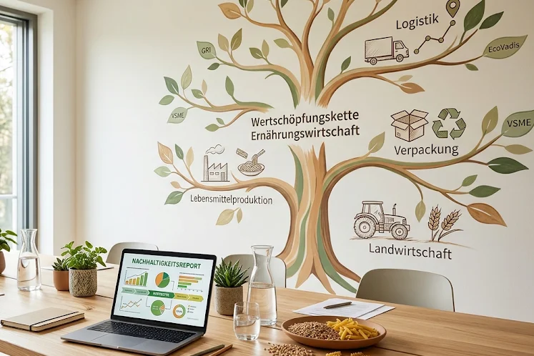 Visual Nachhaltige Wertschöpfungskette Food