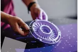 Im 3D-Druck hergestelltes Bauteil