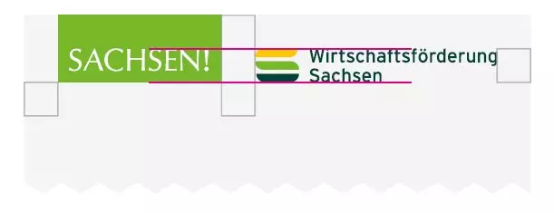 Zustellung des WFS-Logos zum Markenbild SACHSEN! bzw. SAXONY!