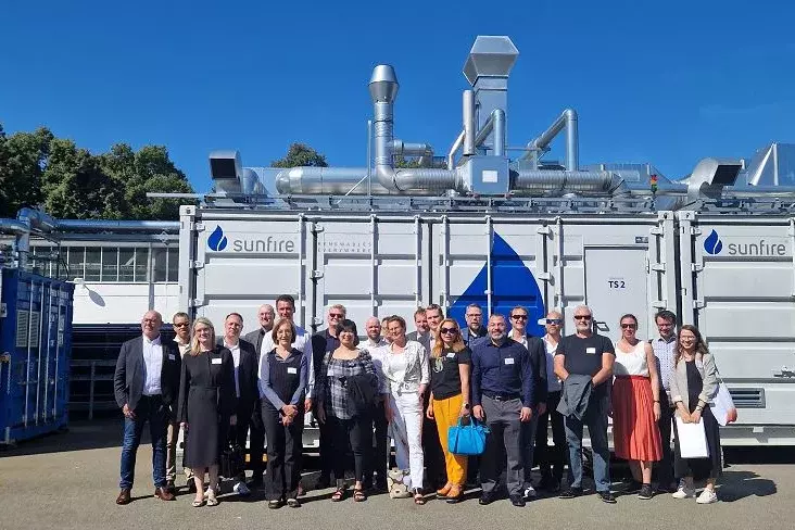 Skandinavische Delegation zu Gast bei der sunfire GmbH in Dresden 