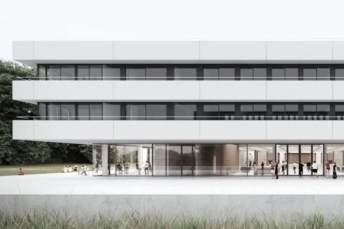 Ausschnitt Visualisierung Bürogebäude Lehmann-Zentrum