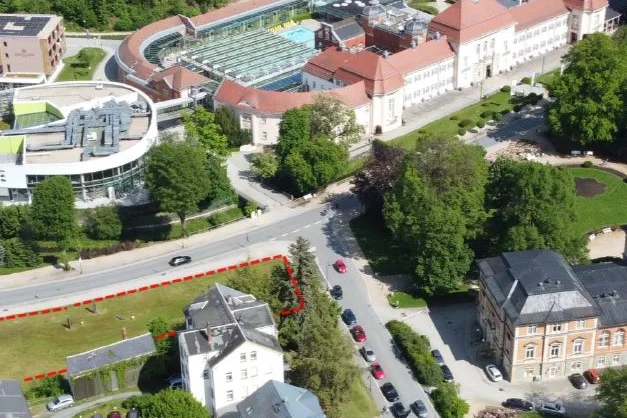 Luftaufnahme Freifläche mit Entwicklungspotenzial in Bad Elster