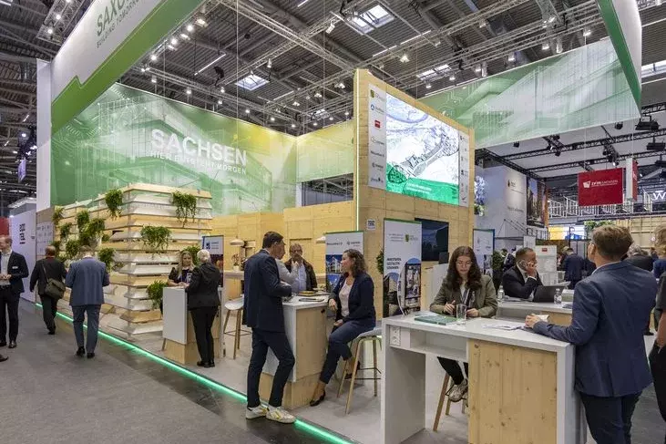 Ansicht Gemeinschaftsstand des Freistaates Sachsen auf der ExpoReal