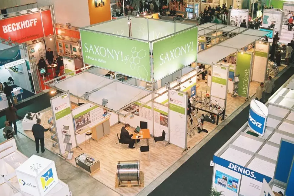 SAXONY! joint company booth at an international trade fair (Source: Saxony Trade & Invest Corp. - WFS)