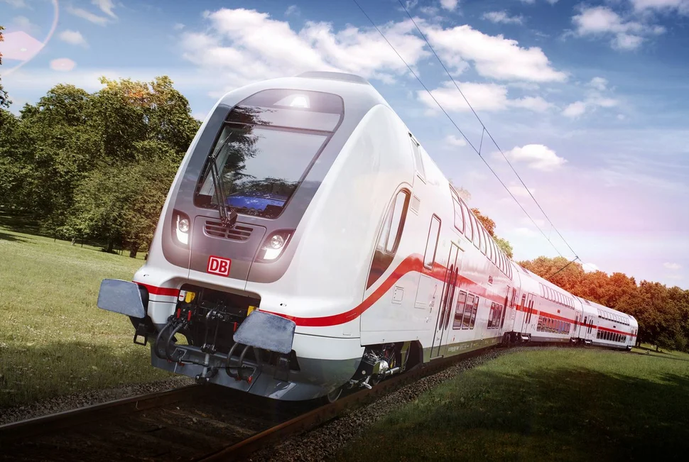 Doppelstock-Elektrotriebzug für den deutschen Regional- und Fernverkehr, gebaut bei Alstom in Bautzen.